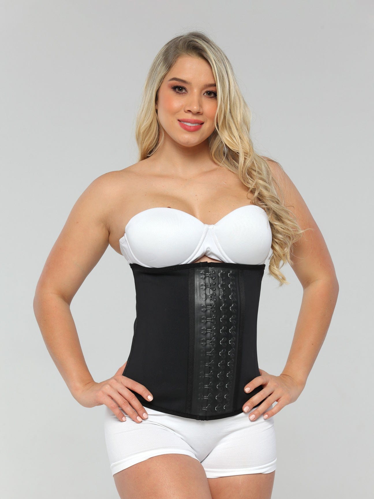  Fajate CINTURILLAS Colombianas Latex Waist  Cincher/Trainer/Trimmer/Corset Weight Loss Shaper. (Black, 3XLARGE) :  Clothing, Shoes & Jewelry
