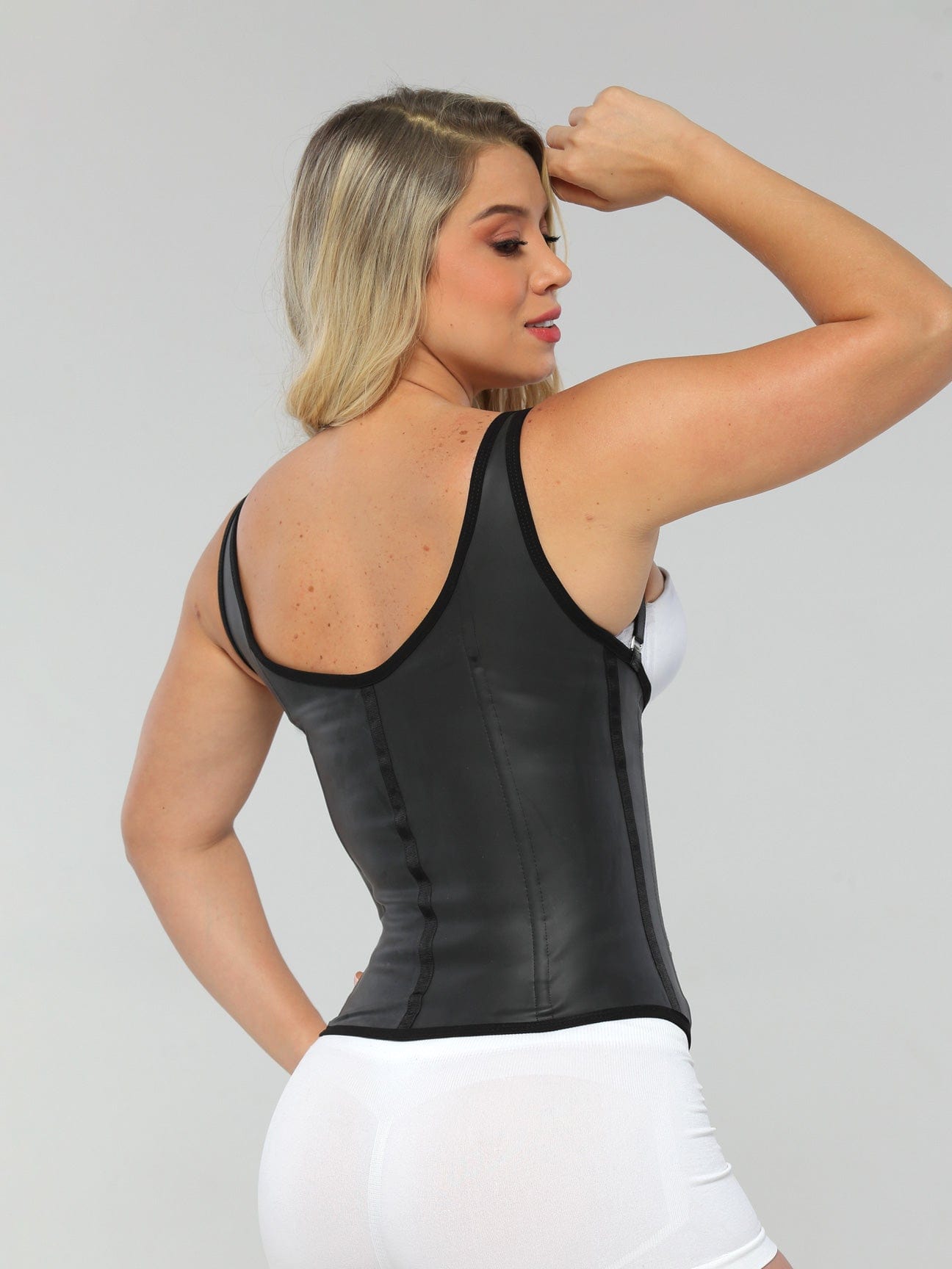 Fajas Nahema NH028, Colombian Shapewear Waist Trainer Vest for Women, Latex Girdle Cincher Hourglass Figure
